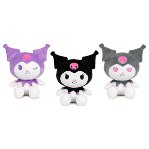 Hello Kitty Plüschfiguren Kuromi 22 cm Sortiment (12)