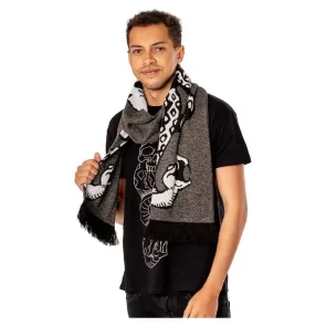 Harry Potter Schal Dark Arts Spell Long Length Grey