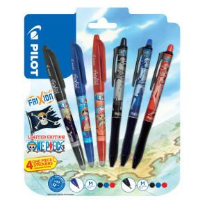 One Piece Tintenroller 6er-Pack FriXion Ball & Ball+ Limited Sticker Edition LE 0.7