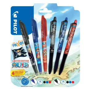 One Piece Tintenroller 6er-Pack FriXion Ball & Ball+ Limited Sticker Edition LE 0.7