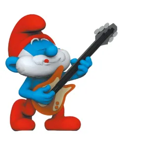 Die Schlümpfe PVC Figur Papa Schlumpf mit Gitarre 5,5 cm