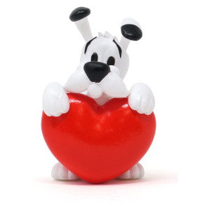 Asterix PVC Figur Idefix Red Heart 4,5 cm