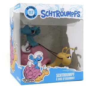 Die Schlümpfe: Spardose Smurf on a Snail's Back 19 cm
