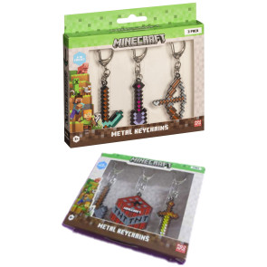 Minecraft 3-Pack Schlüsselanhänger Sortiment (12)