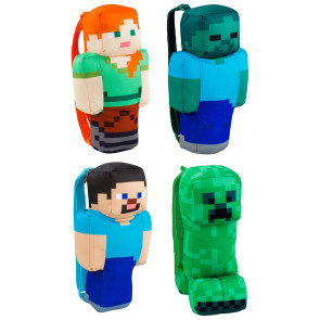 Minecraft Plüsch-Rucksäcke 30 cm Sortiment (4)