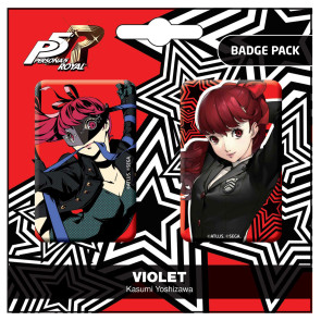 Persona 5 Royal Ansteck-Buttons Doppelpack Violet / Kasumi Yoshizawa 
