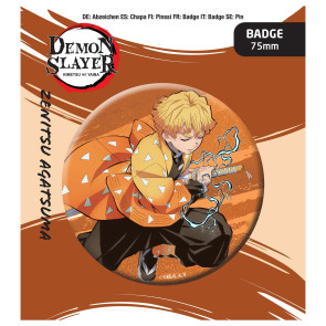 Demon Slayer: Kimetsu no Yaiba Ansteck-Button Zenitsu Agatsuma