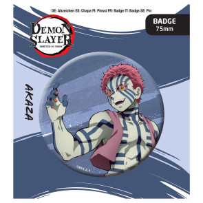Demon Slayer: Kimetsu no Yaiba Ansteck-Button Akaza