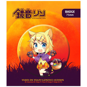 Hatsune Miku Ansteck-Button Halloween Limited Edition Kagamine Rin