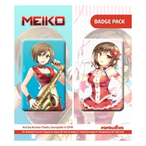 Vocaloid Ansteck-Button 2er-Pack Meiko (Art by Kurisu Toshi / kurojishi)