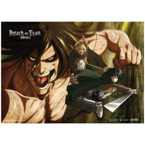 Attack On Titan Fabric Poster Attack Titan 84 x 118 cm