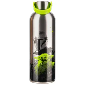The Mandalorian Metall Trinkflasche Mandalorian & Grogu