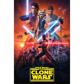 Star Wars: The Clone Wars Poster Set Final Season 61 x 91 cm (4)
