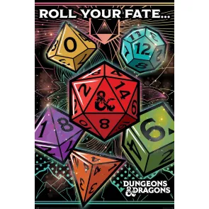 Dungeons & Dragons Poster Set Roll Your Fate 61 x 91 cm (4)