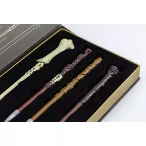 Harry Potter 4er-Set Kugelschreiber Zauberstab Collectors Edition