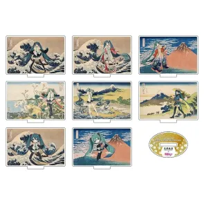 Katsushika Hokusai x Hatsune Miku Acryl Figuren 5 cm Blind Box Sortiment (8)                   