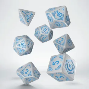 Shadow Scar 7er Würfel Set White & Blue
