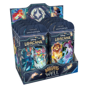 Disney Lorcana TCG Whispers in the Well Starter Decks Display (8) *Englische Edition*