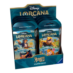 Disney Lorcana TCG Azurite Sea Starter Decks Display (8) *Englische Edition*