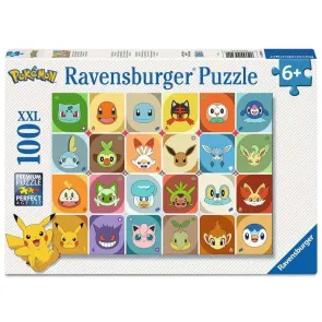 Pokémon Kinderpuzzle Pokémon Gesichter (100 Teile XXL)
