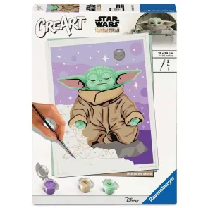 Star Wars: The Mandalorian CreArt Malen nach Zahlen Meditierender Grogu