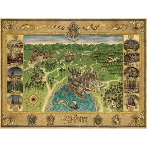 Harry Potter Puzzle Hogwarts Karte (1500 Teile)