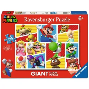 Super Mario Giant Floor Puzzle Marios Freunde und Feinde (125 Teile)