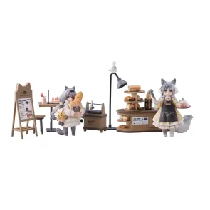 Decorated Life Collection PVC Statue Tea Time Cats - Cat Town Bakery Staff & Customer Set 12 cm