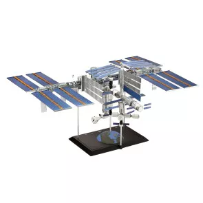 International Space Station ISS Modellbausatz 1/144 25th Anniversary Platinum Edition 74 cm