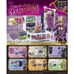 JoJo's Bizarre Adventure Minifiguren Style Shop Golden Wind Blind Box Display (6)