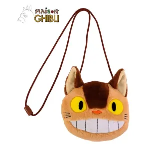 Mein Nachbar Totoro Plüschbeutel mit Kordeln Catbus 15 x 14 cm