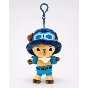 One Piece Plüsch Schlüsselanhänger Chopper x Sabo 11 cm