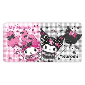 Sanrio Pink Black Party Series XXL Mousepad My Melody & Kuromi