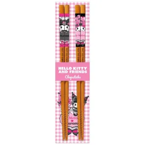 Sanrio Pink Black Party Series Essstäbchen Kuromi & My Melody