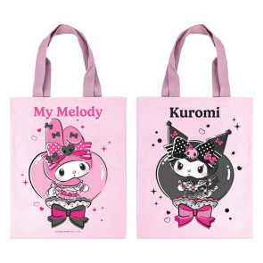 Sanrio Pink Black Party Series Tragetasche My Melody & Kuromi