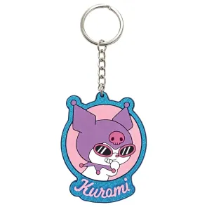 Sanrio Gummi-Schlüsselanhänger Kuromi 7 cm
