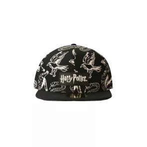Harry Potter Snapback Cap Heraldic Animals BW