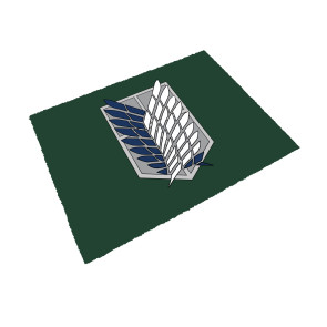 Attack on Titan Fußmatte Scout Emblem 40 x 60 cm 