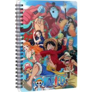 One Piece 3D-Effekt-Notizbuch Group 5 21 x 15 cm