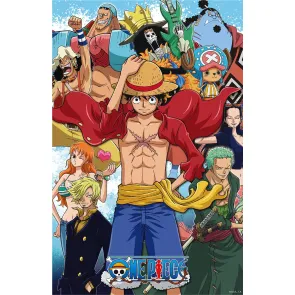 One Piece 3D Poster Group Fishman Island 38 x 58 cm