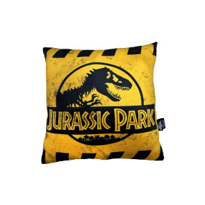 Jurassic Park Kissen Caution Logo 45 cm