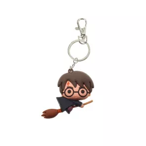 Harry Potter Gummi-Schlüsselanhänger Harry Potter & Broom Nimbus 7 cm