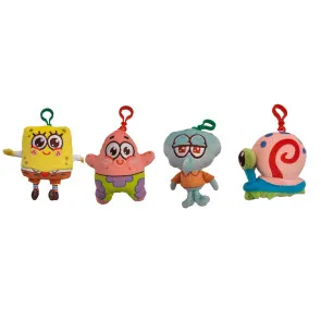 SpongeBob Schwammkopf Plüsch-Schlüsselanhänger 10 cm Sortiment (12)