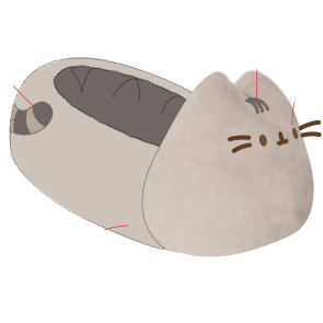 Pusheen Hausschuhe L-XL