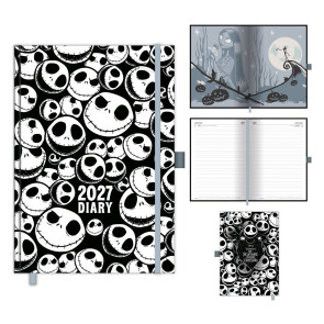 The Nightmare Before Christmas DTP Terminplaner A5 2027 Skellington Avalanche