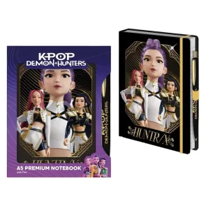 KPop Demon Hunters Notizbuch mit Stift A5 Premium Golden