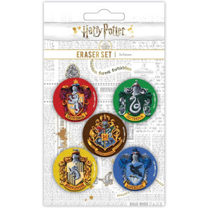 Harry Potter Radierer Set Hogwarts Wappen