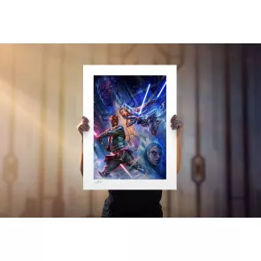 Star Wars: The Clone Wars Kunstdruck One Last Lesson: Ahsoka Tano vs Darth Maul 46 x 61 cm - ungerahmt