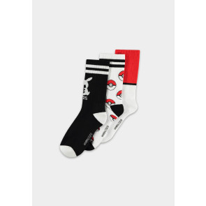 Pokemon Socken 3er-Pack Pikachu Pokeball 39-42