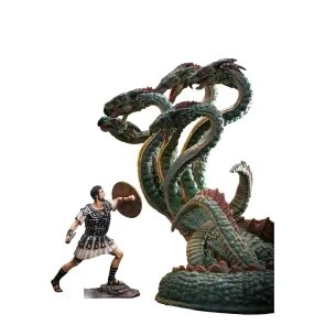 Ray Harryhausen Painted Statue Hydra with Jason Warrior Resin Statue 30 cm